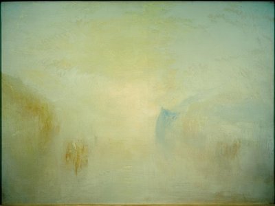 Sunrise, with a Boat between Headlands by Joseph Mallord William Turner